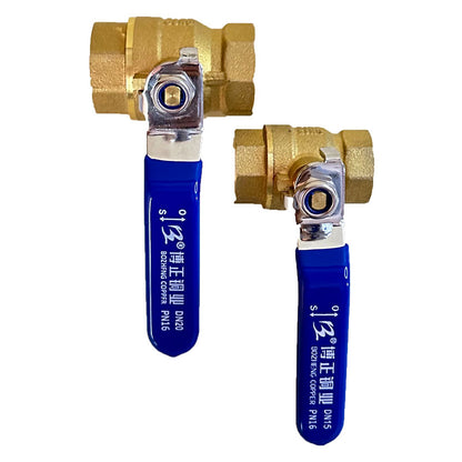 BOZHENG Brass inner wire ball valve switch wire saliva valve water pipe  216 brass ball valve 15(Medium) (Price please ask customer service)